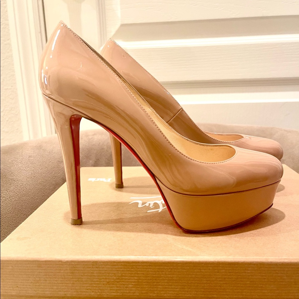 Christian Louboutin Taupe Heels